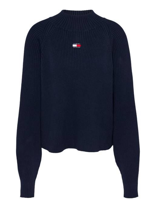 TOMMY JEANS TJW BADGE MOCKNECK SWEATER