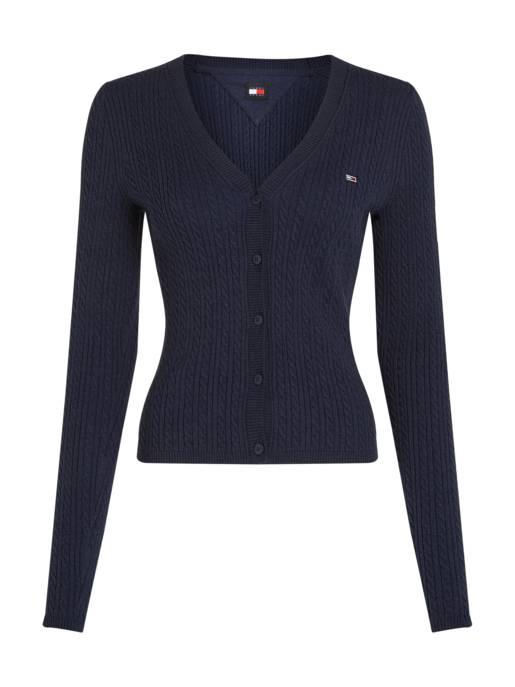 TOMMY JEANS TJW CABLE ESSENTIAL CARDIGAN