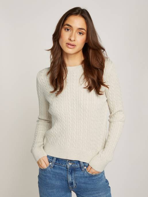 TOMMY JEANS TJW CABLE ESSENTIAL SWEATER