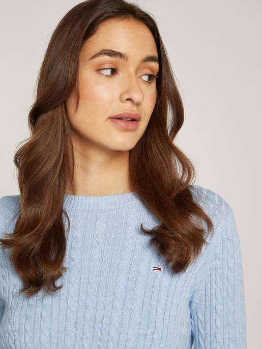 TOMMY JEANS TJW CABLE ESSENTIAL SWEATER