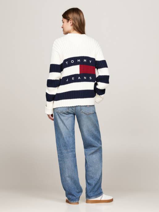 TOMMY JEANS TJW RWB BACK FLAG CARDIGAN EXT