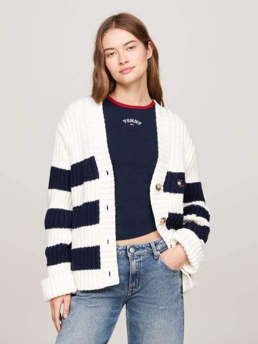 TOMMY JEANS TJW RWB BACK FLAG CARDIGAN EXT