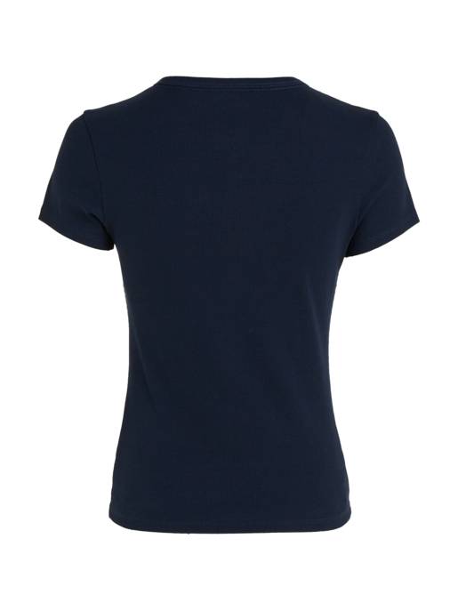 TOMMY JEANS TJW Slim Essential Rib SS EXT