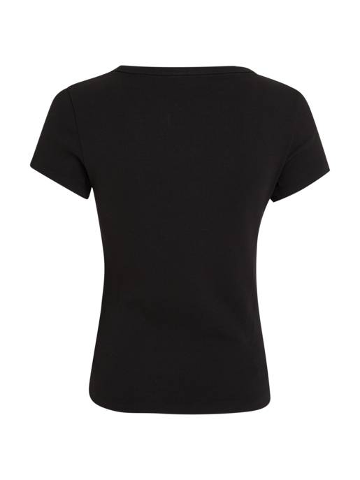 TOMMY JEANS TJW Slim Essential Rib V SS