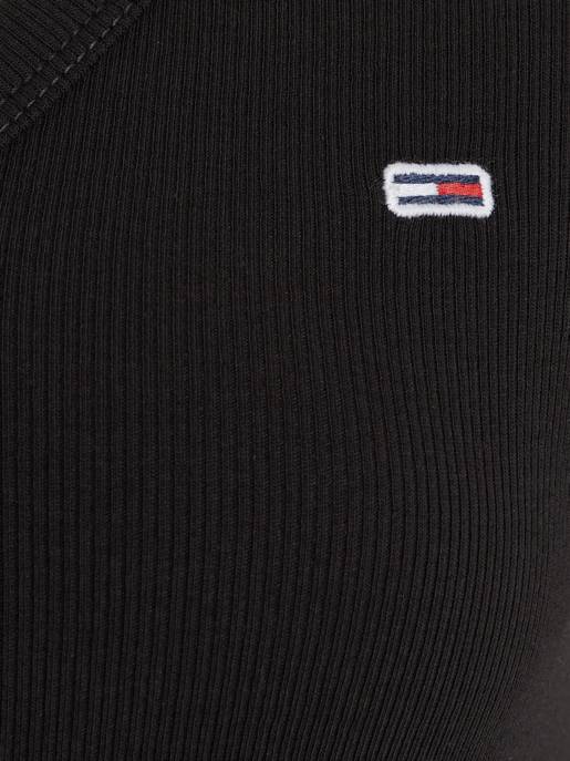 TOMMY JEANS TJW Slim Essential Rib V SS