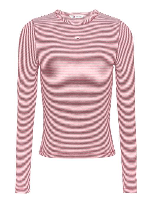 TOMMY JEANS TJW SLIM STRIPE ESSENTIAL RIB LS