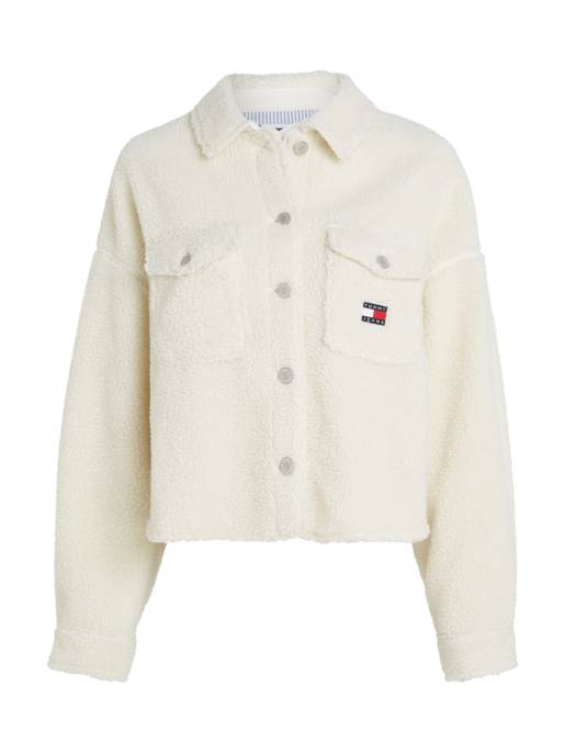 TOMMY JEANS TJW TEDDY BADGE OVERSHIRT EXT