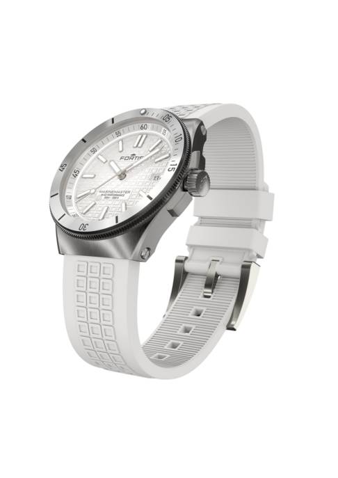 FORTIS Uhr "MARINEMASTER M-40 SNOW WHITE AUF HORIZON STRAP"