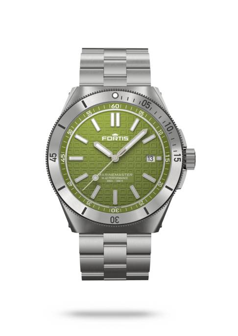 FORTIS Uhr "MARINEMASTER M-40 WOODPECKER GREEN AUF BLOCK BRACELET"