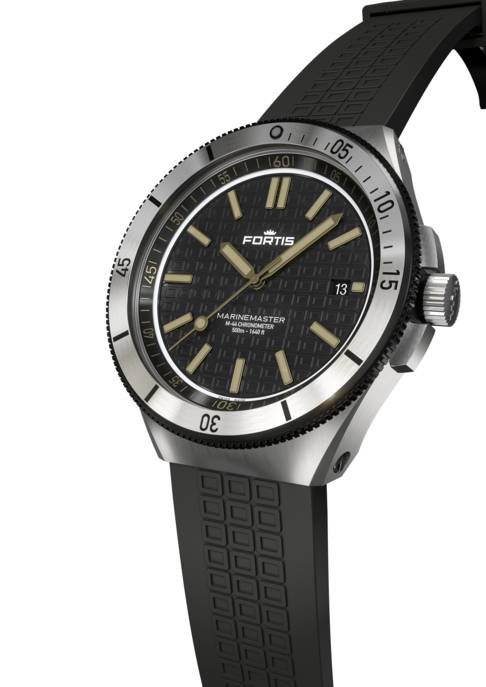 FORTIS Uhr "MARINEMASTER M-44 BLACK RESIN AUF HORIZON STRAP"
