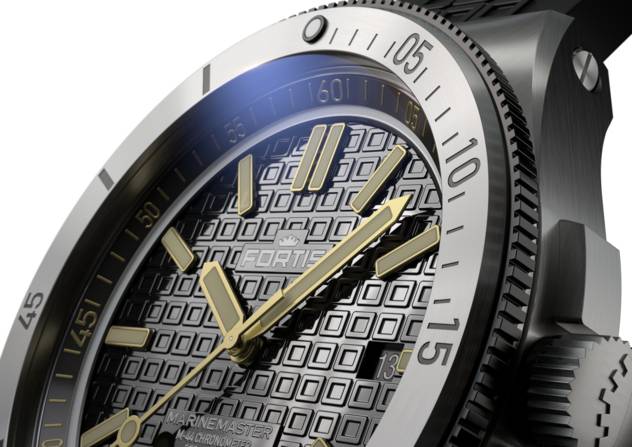 FORTIS Uhr "MARINEMASTER M-44 BLACK RESIN AUF HORIZON STRAP"