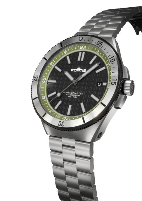FORTIS Uhr "MARINEMASTER M-44 WOODPECKER GREEN AUF BLOCK BRACELET"