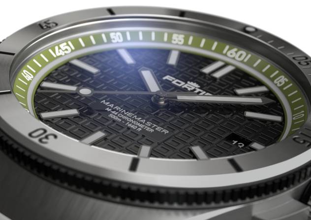 FORTIS Uhr "MARINEMASTER M-44 WOODPECKER GREEN AUF BLOCK BRACELET"