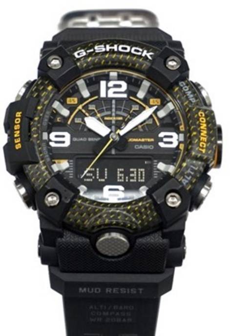 CASIO Uhr "Master Of G Yellow Accent Series GG-B100Y-1A"