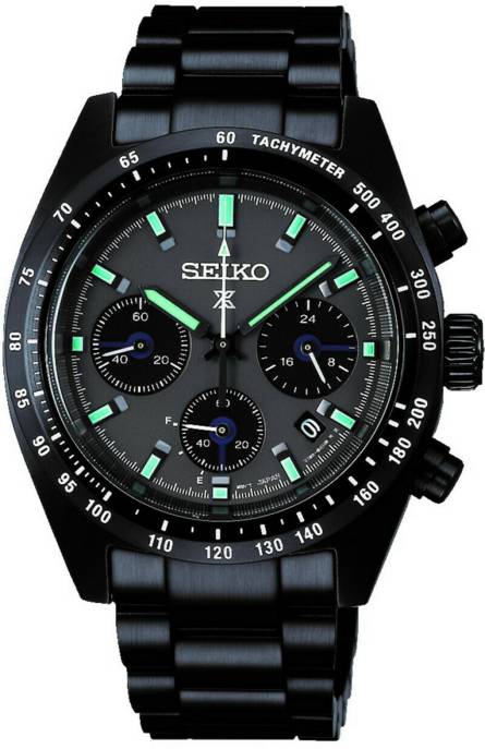 SEIKO Uhr "PROSPEX SPEEDTIMER BLACK SERIES SOLAR CHRONOGRAPH"