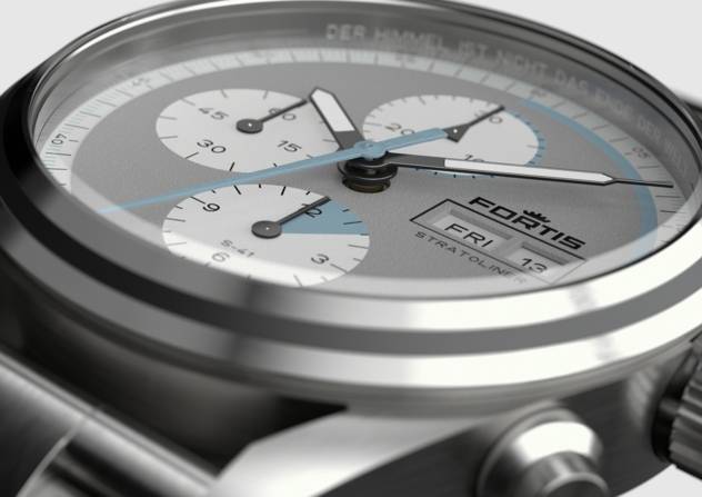FORTIS Uhr "STRATOLINER S-41 COOL GRAY AUF BLOCK BRACELET"