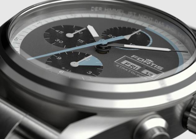 FORTIS Uhr "STRATOLINER S-41 COSMIC GRAY AUF BLOCK BRACELET"