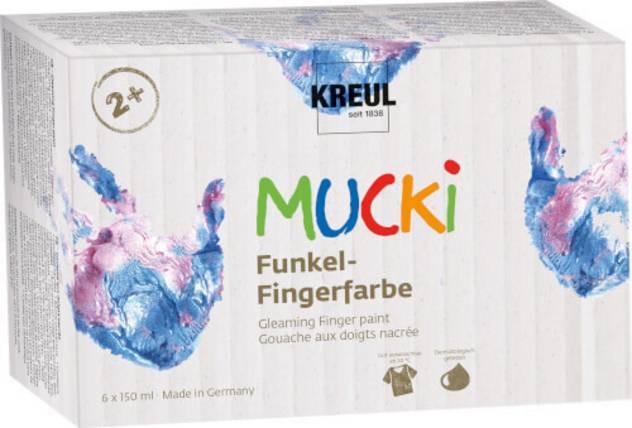 VEDES FunkelFingerfarben 6erSet 150ml