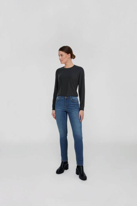 VILA VIALEXIA O-NECK L/S TOP - NOOS