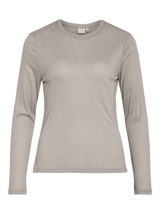 VILA VIALEXIA O-NECK L/S TOP - NOOS