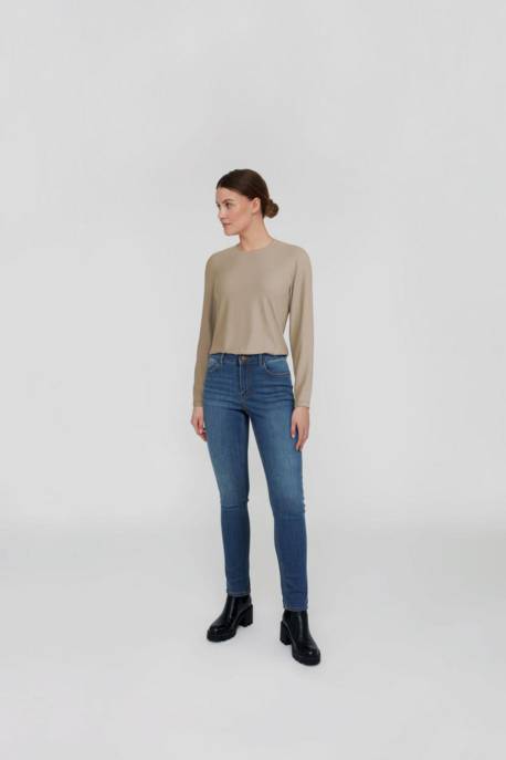 VILA VIALEXIA O-NECK L/S TOP - NOOS
