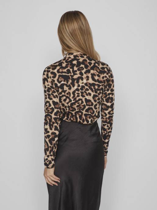 VILA VILEOA L/S ROLLNECK TOP - NOOS