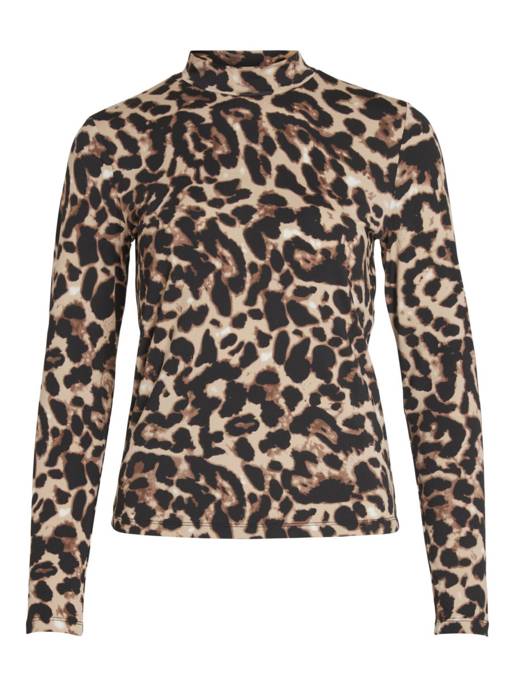 VILA VILEOA L/S ROLLNECK TOP - NOOS
