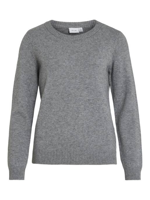 VILA VIRIL O-NECK L/S KNIT TOP - NOOS