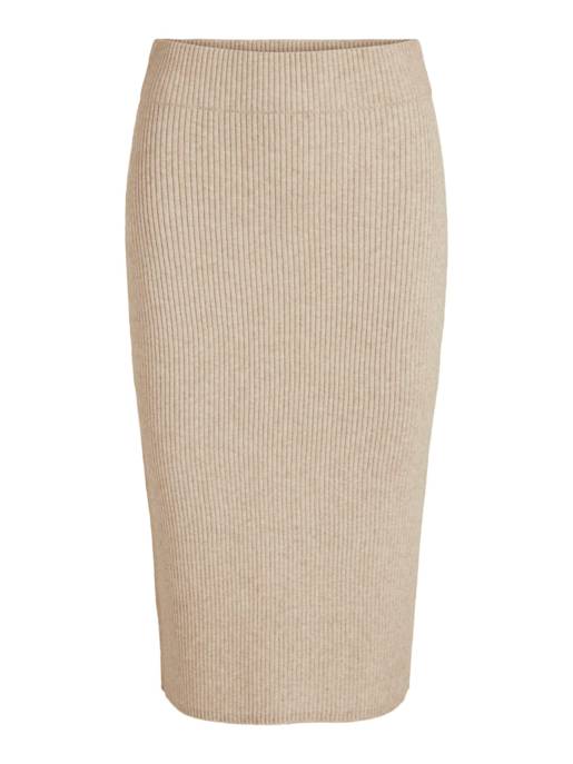 VILA VIRIL PENCIL HW KNIT SKIRT - NOOS