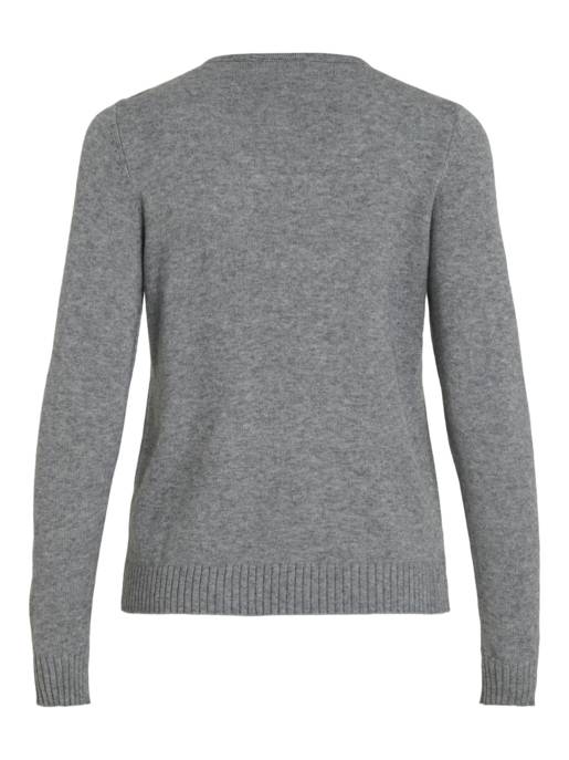 VILA VIRIL V-NECK L/S KNIT TOP - NOOS