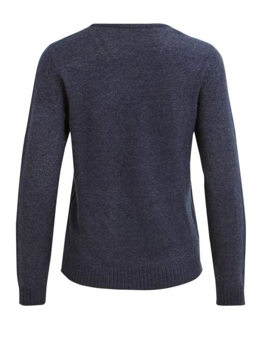 VILA VIRIL V-NECK L/S KNIT TOP - NOOS