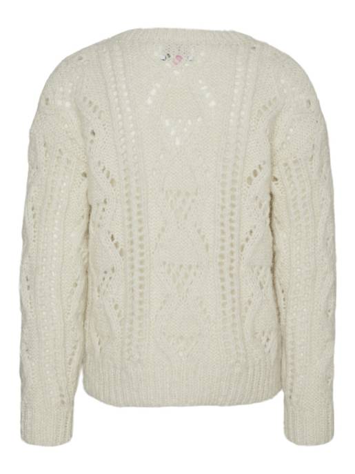 VERO MODA Girl VMNEWERINSTRUCTURE LS V-NK PULL GIRL