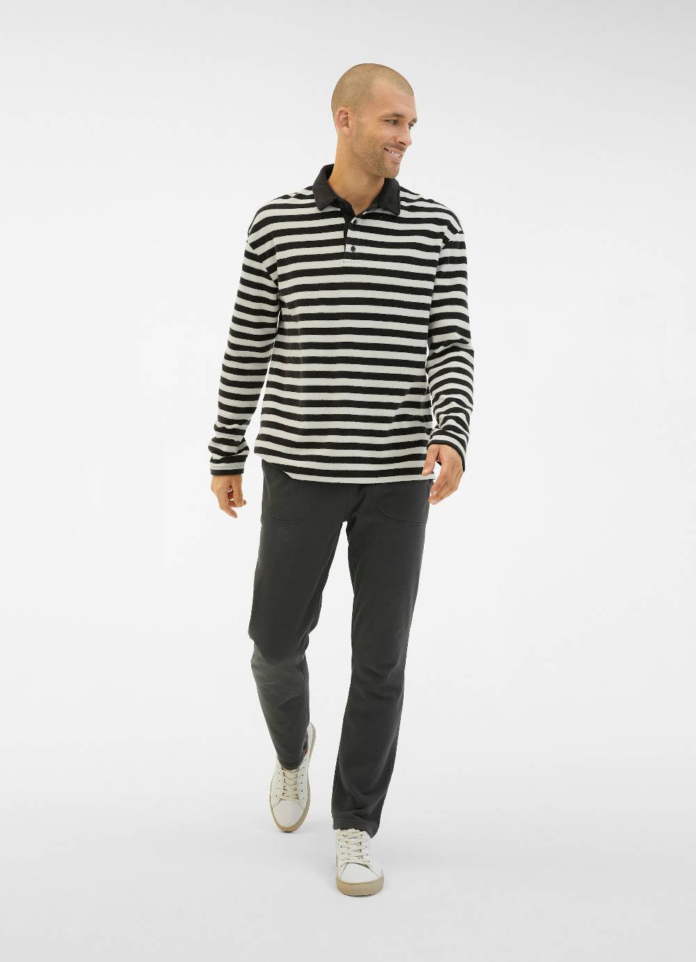 Juvia Frottee Polo - Longsleeve