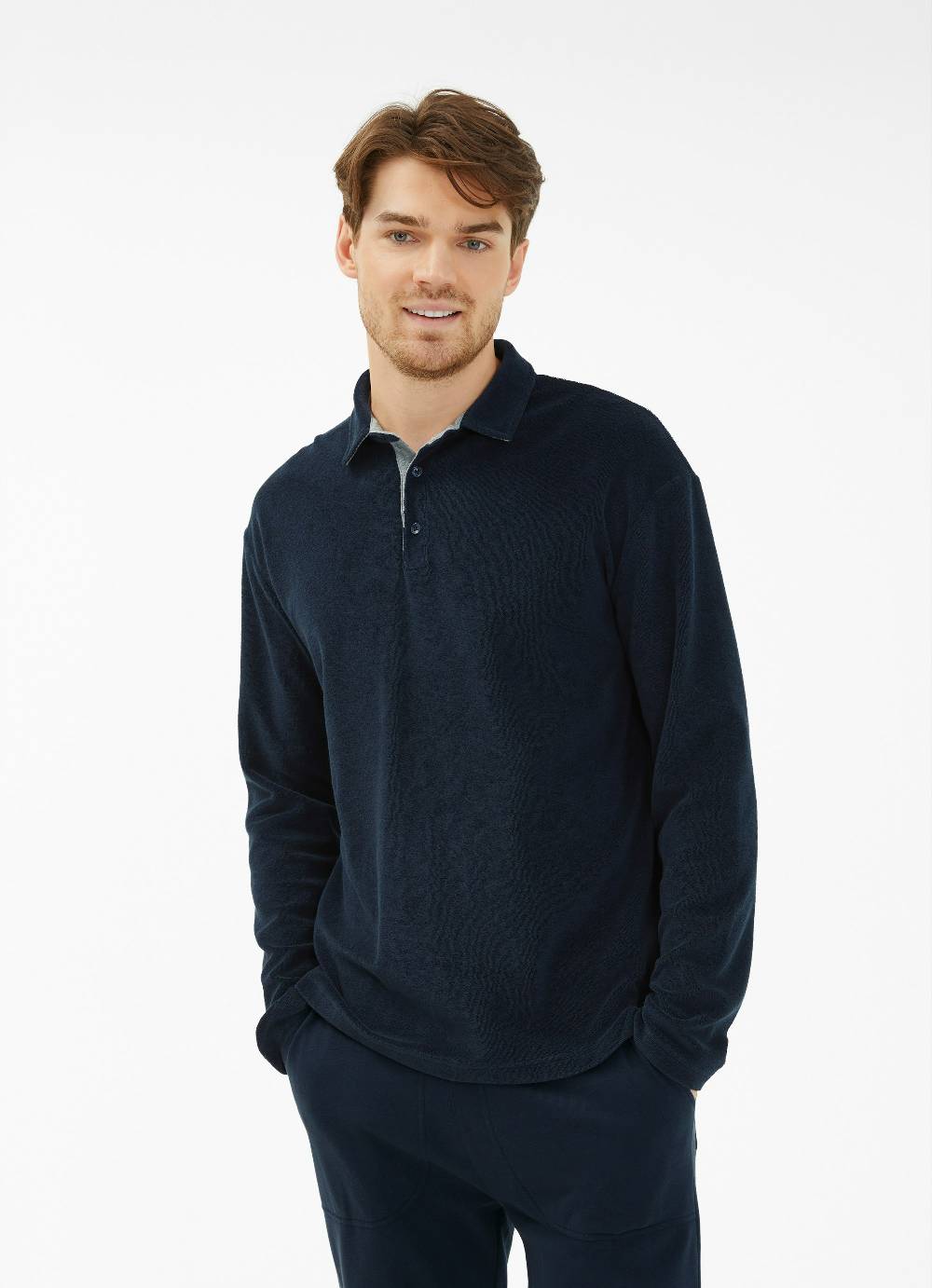 Juvia Frottee - Polo-Longsleeve