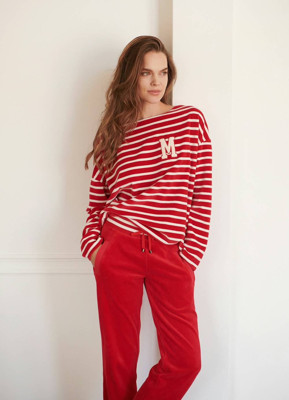 Juvia Monaco Baby Sweater Velvet Striped