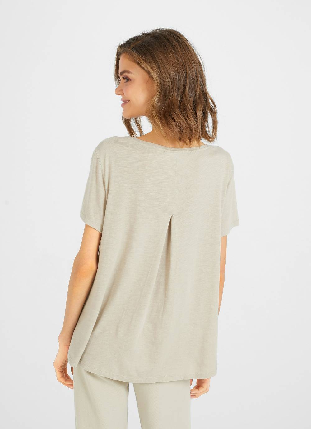 Juvia T-Shirt Mit Kellerfalte