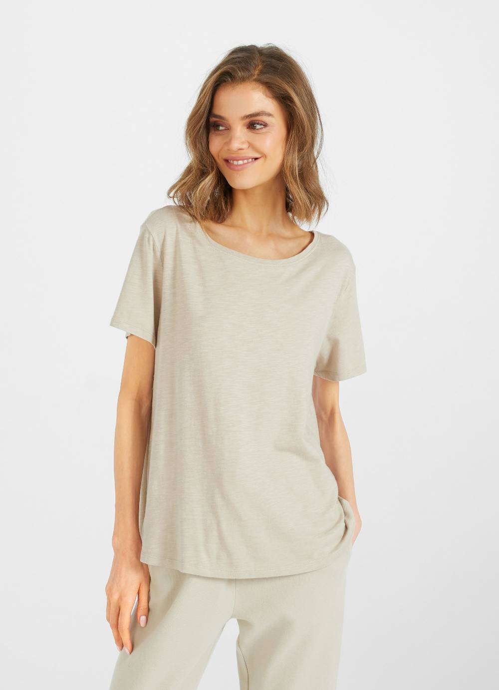 Juvia T-Shirt mit Kellerfalte