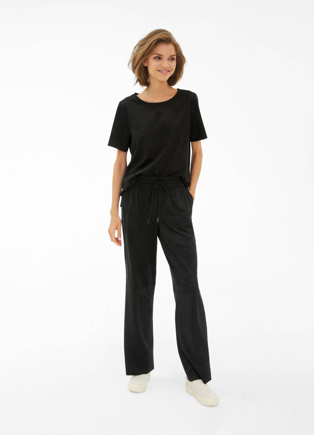 Juvia Tech Velours - Marlenehose