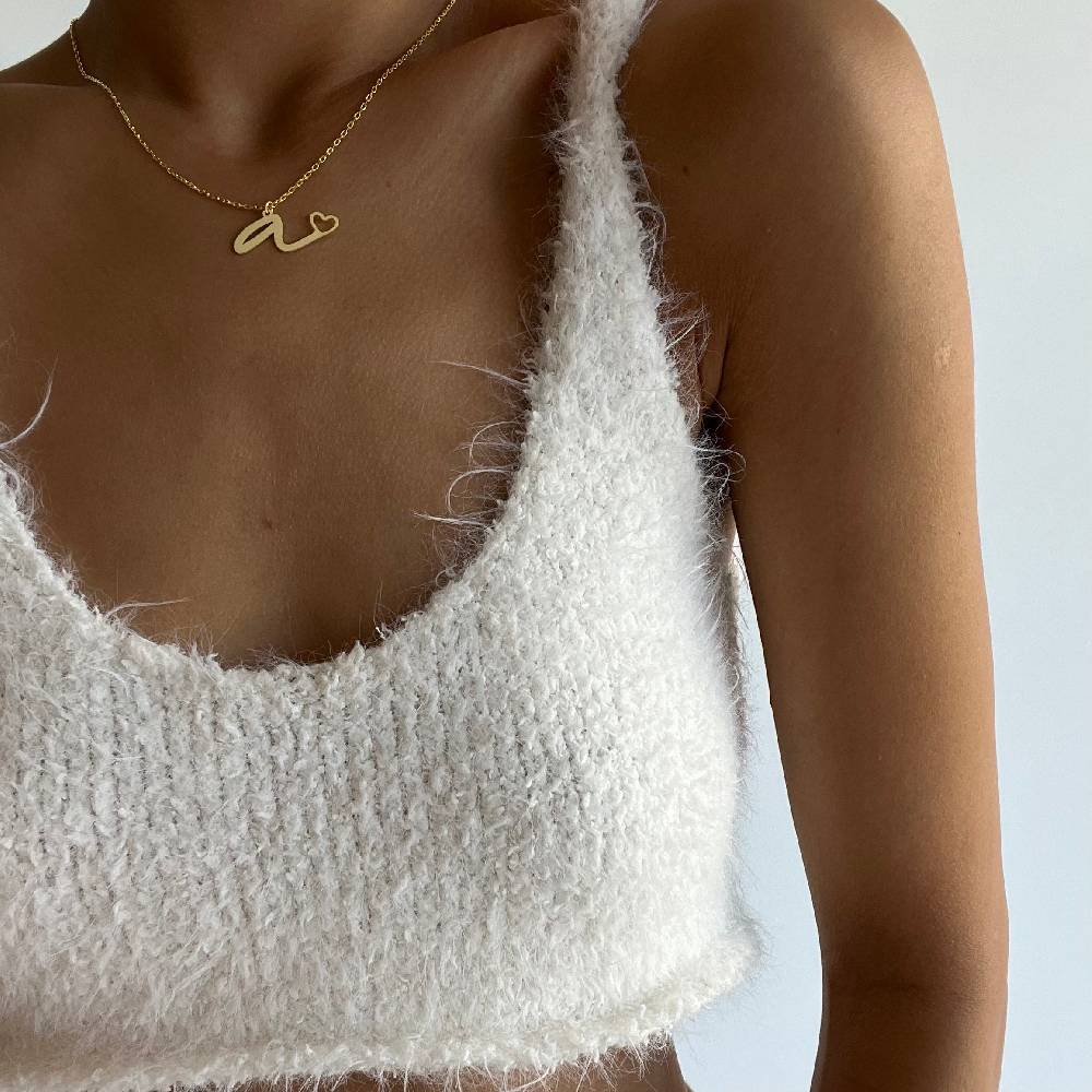 Kardelen Big Buchstabenkette Mit Mini Herz - 925 SILBER