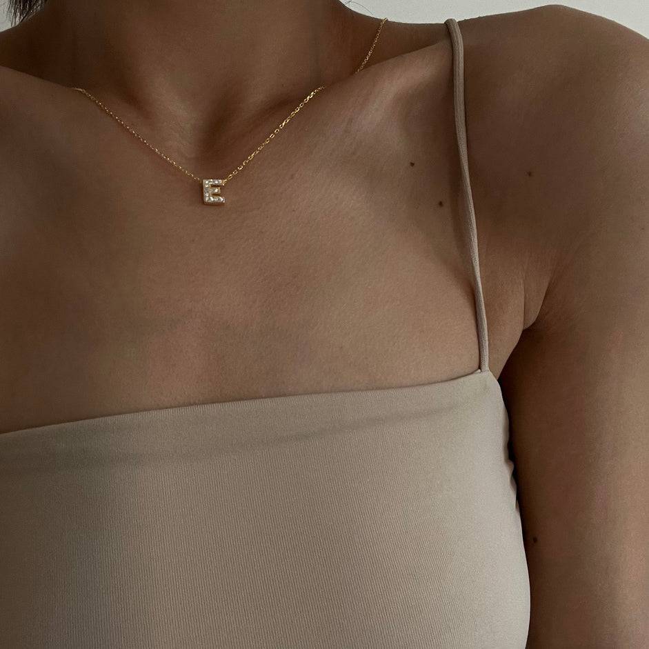 Kardelen Big Zirkonia Buchstabenkette II - 925 SILBER