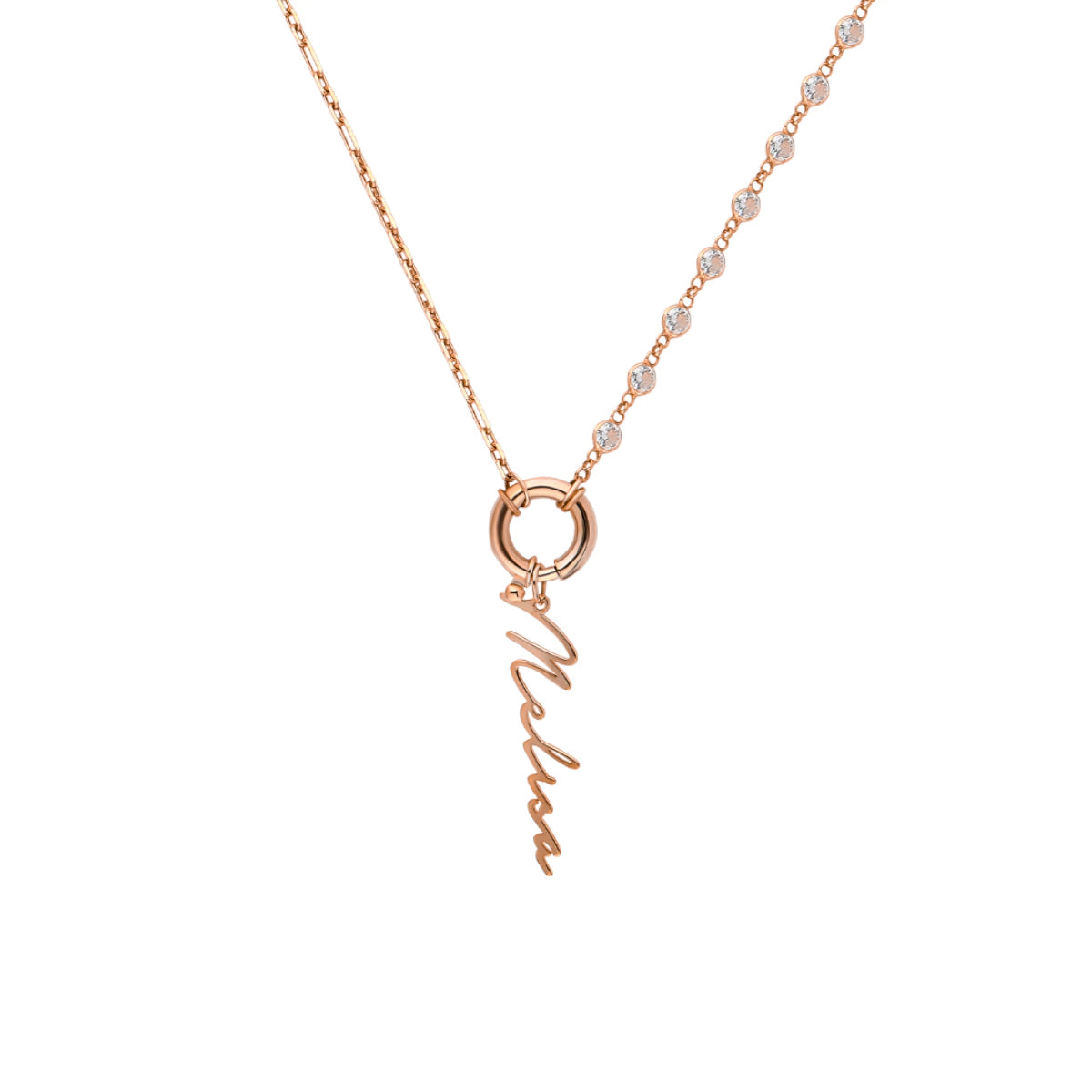 Kardelen Chain Design Diamond Halskette Basic Signatur - 925 SILBER