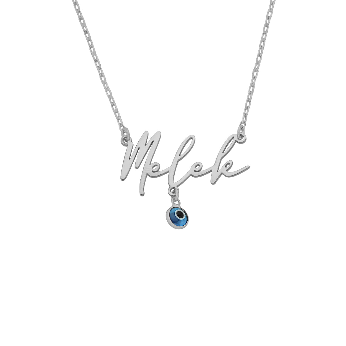 Kardelen Desaster Namenskette Mit Nazar Anhänger - 925 SILBER