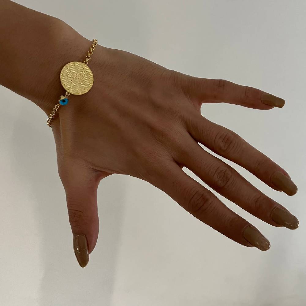 Kardelen Eleganter Ottoman Nazar Armkette - 925 SILBER