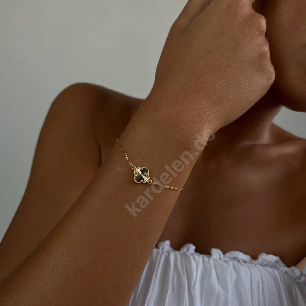 Kardelen 14K GOLD KLEE ARMKETTE II