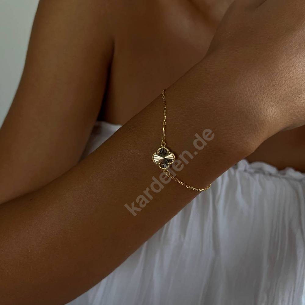 Kardelen 14K GOLD KLEE ARMKETTE II