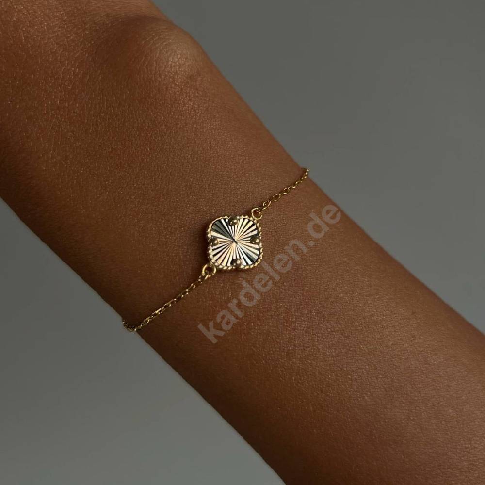 Kardelen 14K GOLD KLEE ARMKETTE II
