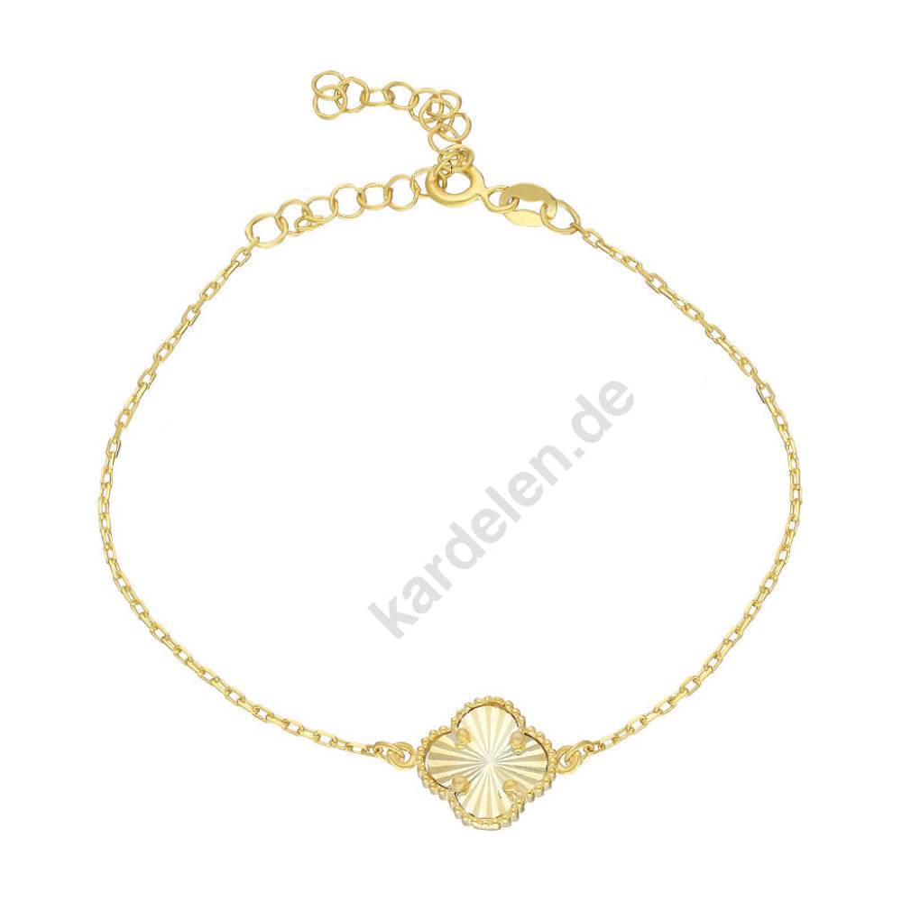 Kardelen 14K GOLD KLEE ARMKETTE II
