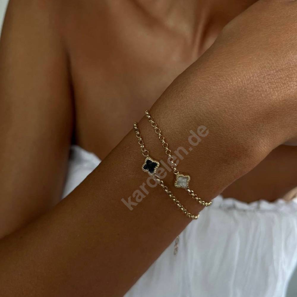 Kardelen 14K GOLD KLEE ARMKETTE III
