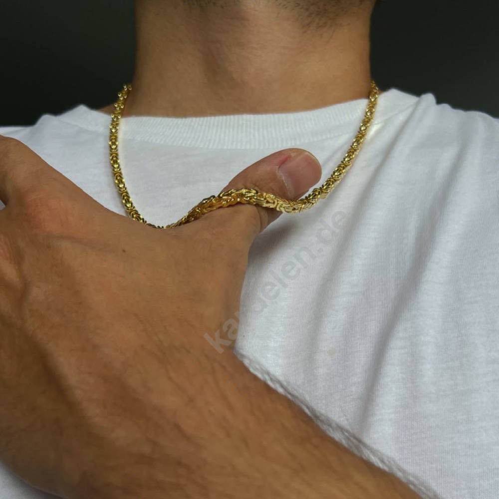 Kardelen 14K GOLD KÖNIGSKETTE