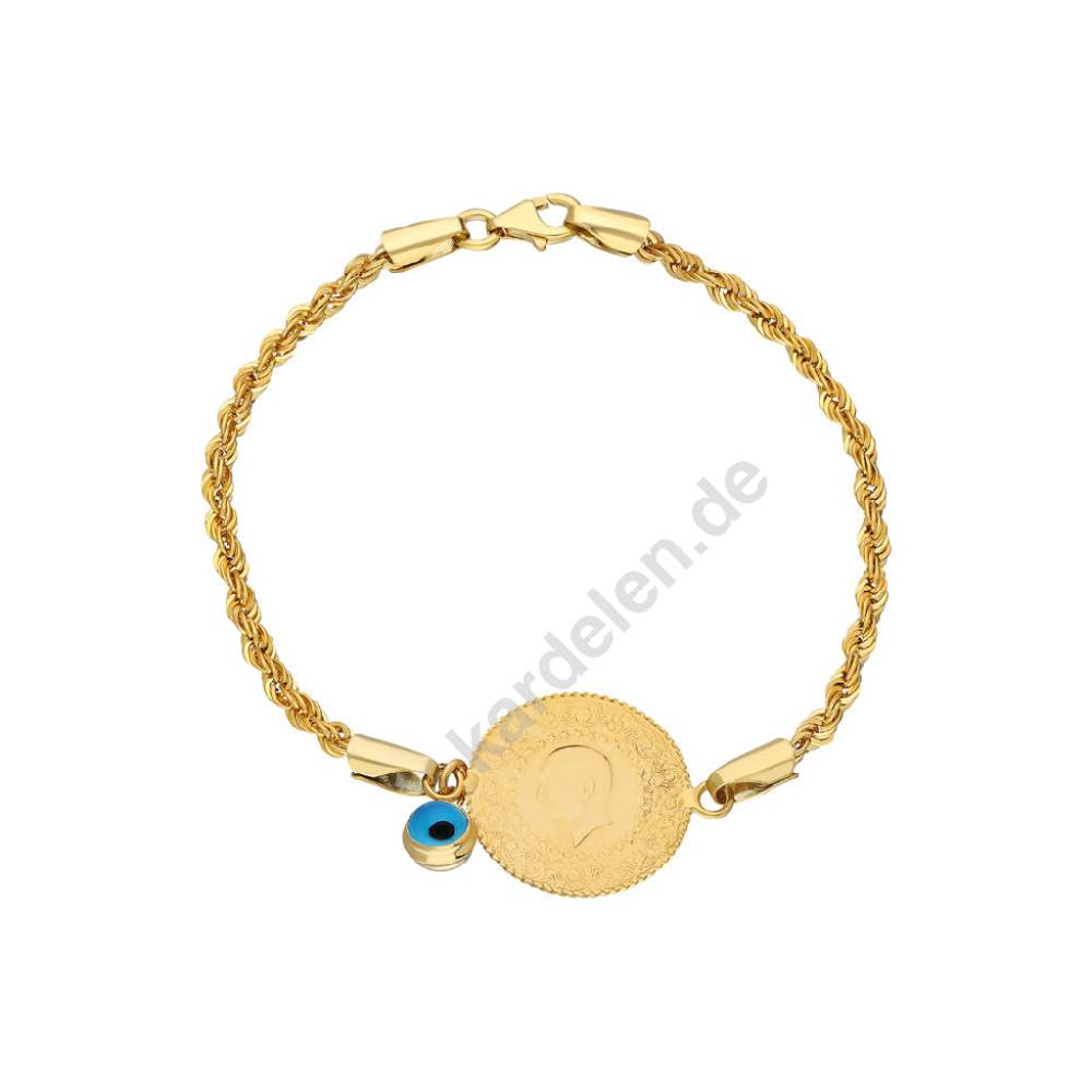 Kardelen 22K CEYREK WIRBEL ARMKETTE